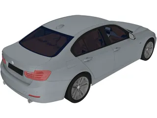 BMW 335i F30 (2015) 3D Model