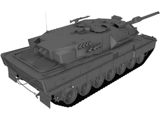 Leopard 2A6 3D Model