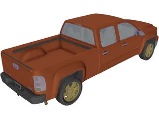 GMC Sierra Crew Cab (2013) 3D Model