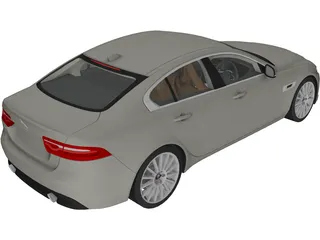 Jaguar XE Portfolio (2018) 3D Model