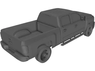 Chevrolet Silverado HD Crewcab Standard Bed (2011) 3D Model