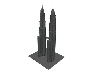 Petronas Towers 3D Model