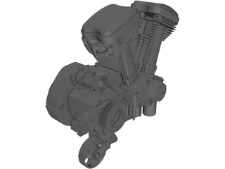 Buell XB9R Engine 3D Model