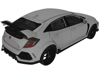 Honda Civic Type-R (2018) 3D Model