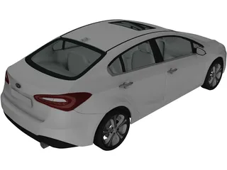 Kia Cerato Forte (2014) 3D Model