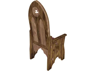 Medieval Chair 3D Model