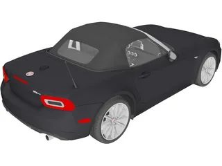 Fiat 124 Spider (2017) 3D Model