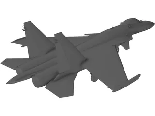 Sukhoi Su-37 Flanker 3D Model