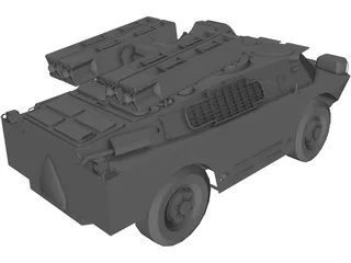 9K31 Strela-1 3D Model