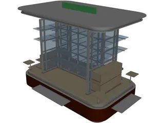 Kiosk 3D Model