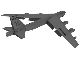 Boeing B-52 Stratofortress 3D Model