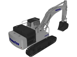 Komatsu PC490 3D Model