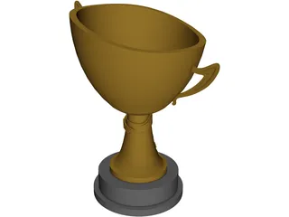 BJJ World Cup Trophy 3D Model