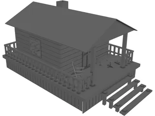 Hunter Cabin 3D Model