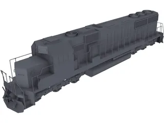 SD60 Train 3D Model