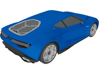 Lamborghini Asterion Concept (2014) 3D Model