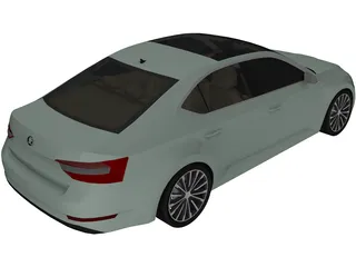 Skoda Superb (2017) 3D Model