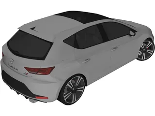 Seat Leon Cupra (2015) 3D Model