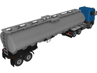 Scania R730 Tanker 3D Model