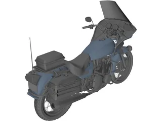 Kawasaki Police 1000 3D Model