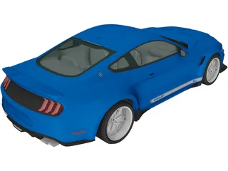 Ford Mustang Shelby Super Snake Coupe (2018) 3D Model