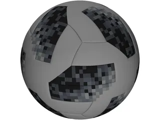 Russia Worldcup Soccer Ball 3D Model