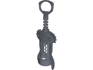 Wine Bottle Opener 3D Model