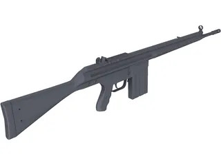 G3 H&K Rifle 3D Model