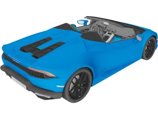 Lamborghini Huracan LP610-4 Spyder (2017) 3D Model