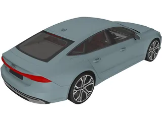 Audi A7 Sportback (2018) 3D Model