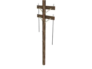 Utility Pole 3D Model