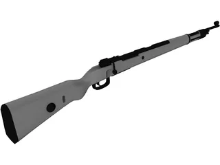 Mauser Karabiner 3D Model