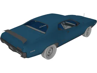 Plymouth GTX (1967) 3D Model