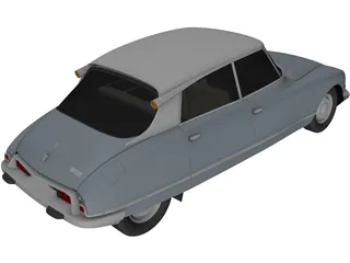 Citroen DS (1967) 3D Model