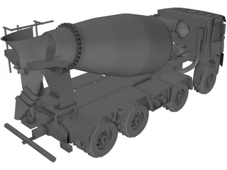 Mixer Truck 3D Model