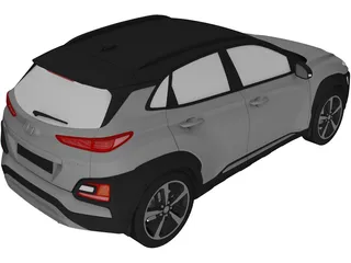 Hyundai Kona (2018) 3D Model
