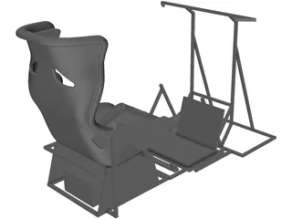 Playseat F1 Racing Simulator Seat 3D Model