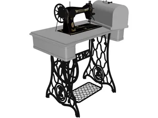 Singer Sewing Machine 3D Model