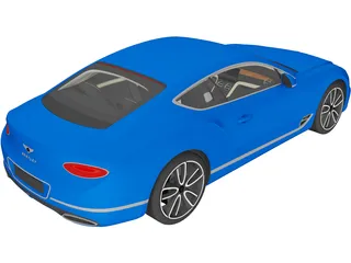 Bentley Continental GT (2018) 3D Model