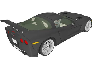 Chevrolet Corvette C6 [Tuned] 3D Model