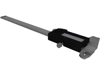 Stainless Steel Digital Calipers 3D Model