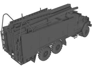 Ural Next Firetruck 3D Model