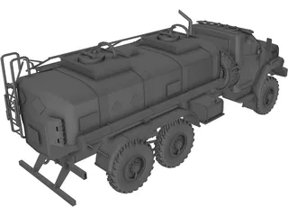 Ural Next Fuel Truck 3D Model