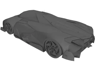 Lamborghini Egoista 3D Model