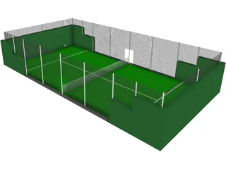 Paddle Court 3D Model