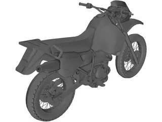 Kawasaki KLR650 3D Model