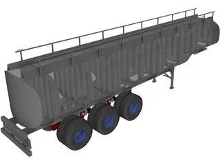 Fuel Transport Tank 3D Model