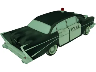 Chevrolet Bel Air Police (1952) 3D Model