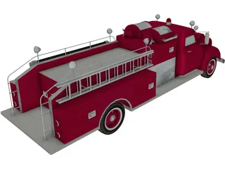 Fire Truck (1950) 3D Model