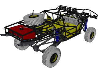 Trophy Truck 3D Model